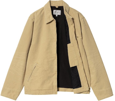 Carhartt WIP Detroit Jaket Khaki - Jaket Kolar Korduroi Retro Unisex. I032940-25B-3K Shop Carhartt WIP Detroit Jaket Khaki - Jaket Kolar Korduroi Retro Unisex. I032940-25B-3K