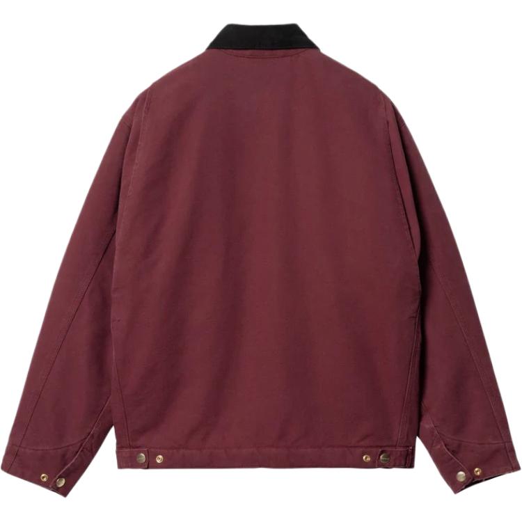 Lookbook Carhartt WIP 底特律拉链夹克宽松版红色男女休闲外套. I0273582CP3K