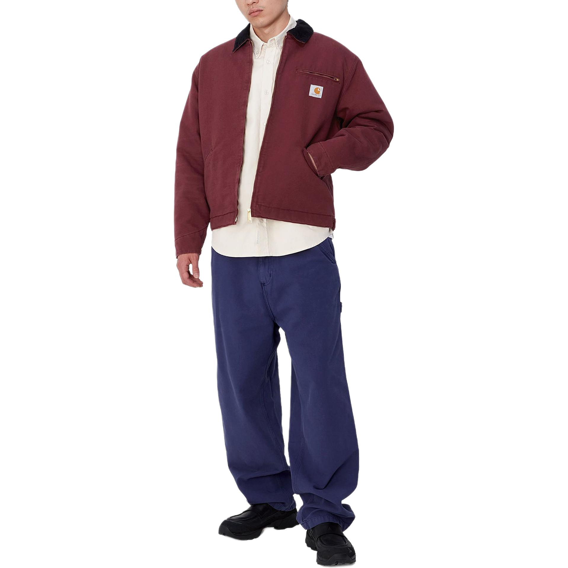 Shop Carhartt WIP 底特律拉链夹克宽松版红色男女休闲外套. I0273582CP3K