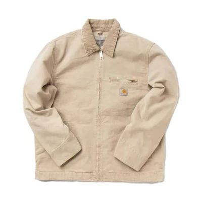 Carhartt WIP Detroit Jacket SS22 Khaki Workwear Retro Loose Fit Outerwear. I026467-0ME-FH