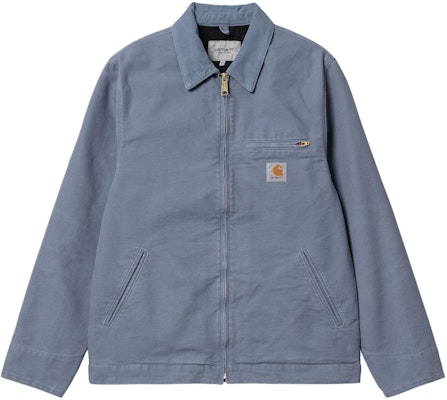 칼하트 WIP 디트로이트 재킷 썸머 블루 지퍼 칼라 포켓 아우터웨어. I032940-25A-3K Order 칼하트 WIP 디트로이트 재킷 썸머 블루 지퍼 칼라 포켓 아우터웨어. I032940-25A-3K