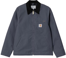 Carhartt WIP Detroit Jacket Zeus Colorblock Logo Zip Jacket Blue. I032940-1YM-01 Carhartt WIP Detroit Jacket Zeus Colorblock Logo Zip Jacket Blue. I032940-1YM-01