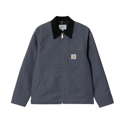 Carhartt WIP Detroit Jacket Zeus Colorblock Logo Zip Jacket Blue. I032940-1YM-01