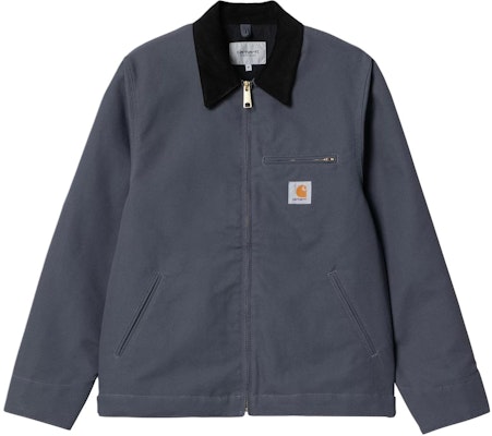 Carhartt WIP Detroit Jaket Zeus Colorblock Logo Zip Jaket Biru. I032940-1YM-01 Order Carhartt WIP Detroit Jaket Zeus Colorblock Logo Zip Jaket Biru. I032940-1YM-01