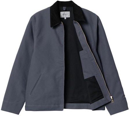 Carhartt WIP Detroit Jaket Zeus Colorblock Logo Zip Jaket Biru. I032940-1YM-01 Shop Carhartt WIP Detroit Jaket Zeus Colorblock Logo Zip Jaket Biru. I032940-1YM-01