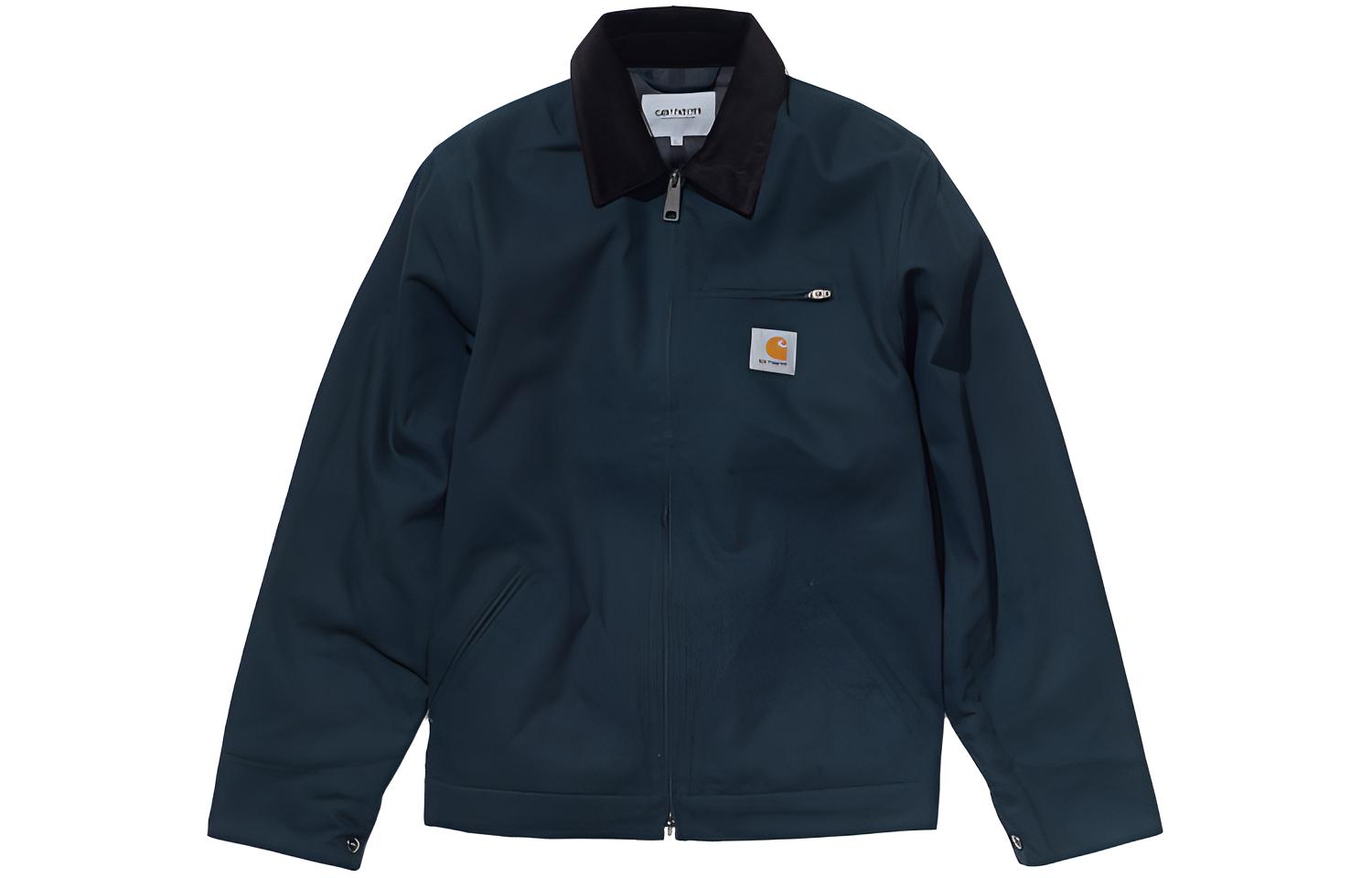 Carhartt WIP Detroit Jacket Zip-Up Collar - Dark Green I028424-0MQ-01