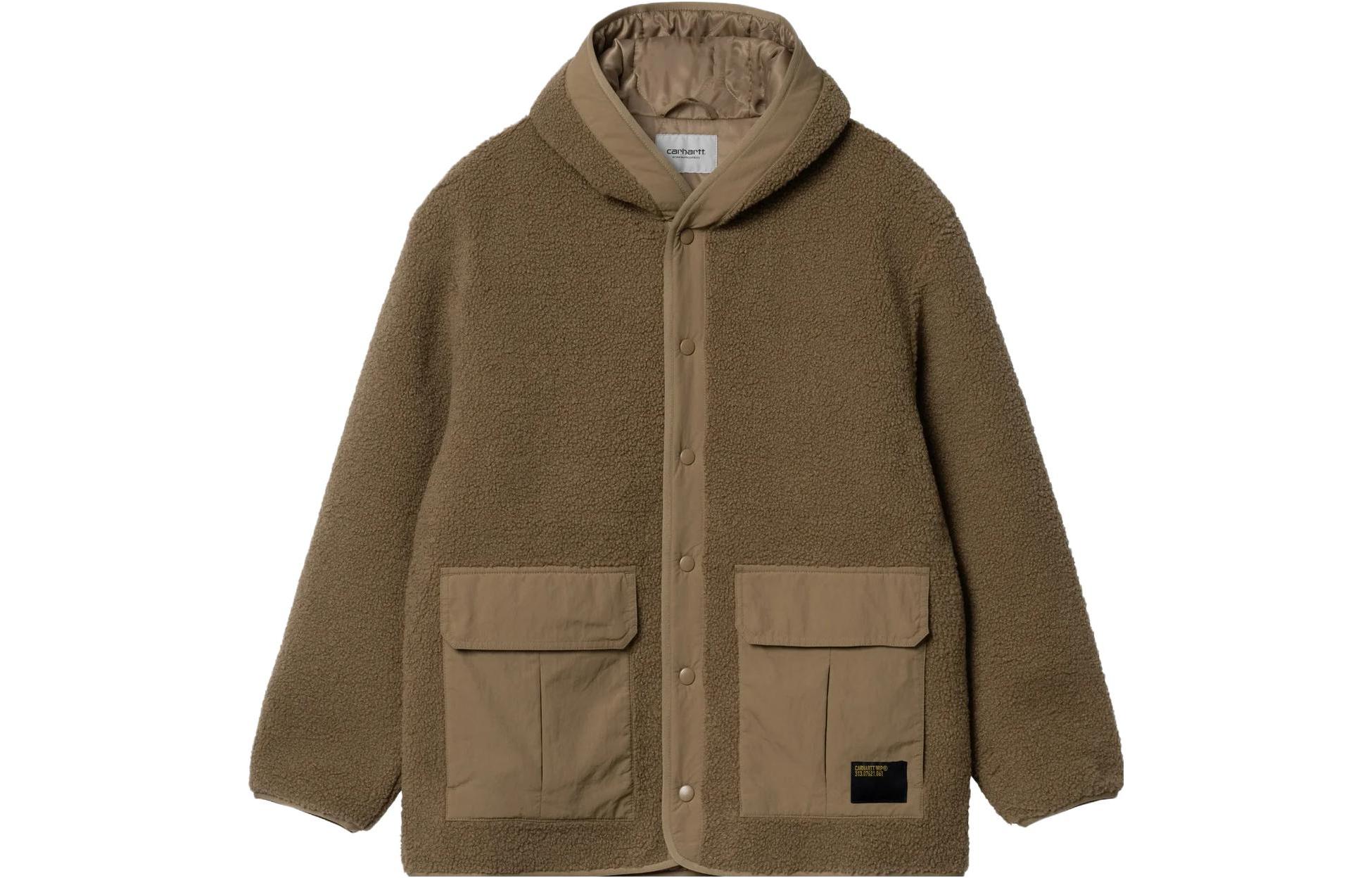 Carhartt WIP Devin Hooded Liner Brown Solid Long-Sleeve Jacket I032242-1CM-XX