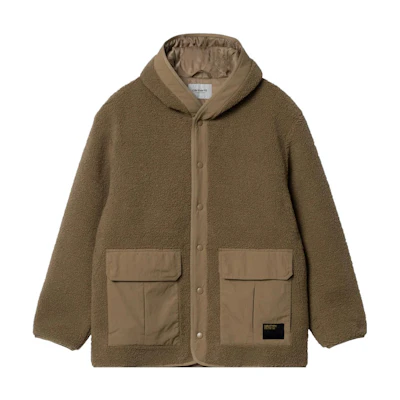 Carhartt WIP Devin Hooded Liner Brown Solid Long-Sleeve Jacket I032242-1CM-XX