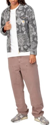 Carhartt WIP Double Knee Pants FW22 Patchwork Warna Merah Jambu Pudar. I029196-0W8-FH Shop Carhartt WIP Double Knee Pants FW22 Patchwork Warna Merah Jambu Pudar. I029196-0W8-FH