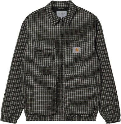 Carhartt WIP Dryden Jacket Green Plaid Single-Breasted Long Sleeve Jacket I030024-0QW-XX Buy Carhartt WIP Dryden Jacket Green Plaid Single-Breasted Long Sleeve Jacket I030024-0QW-XX