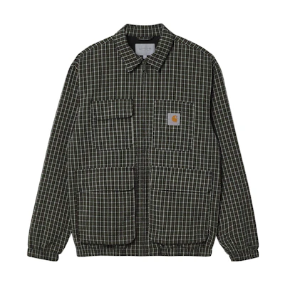 Carhartt WIP Dryden Jacket Green Plaid Single-Breasted Long Sleeve Jacket I030024-0QW-XX