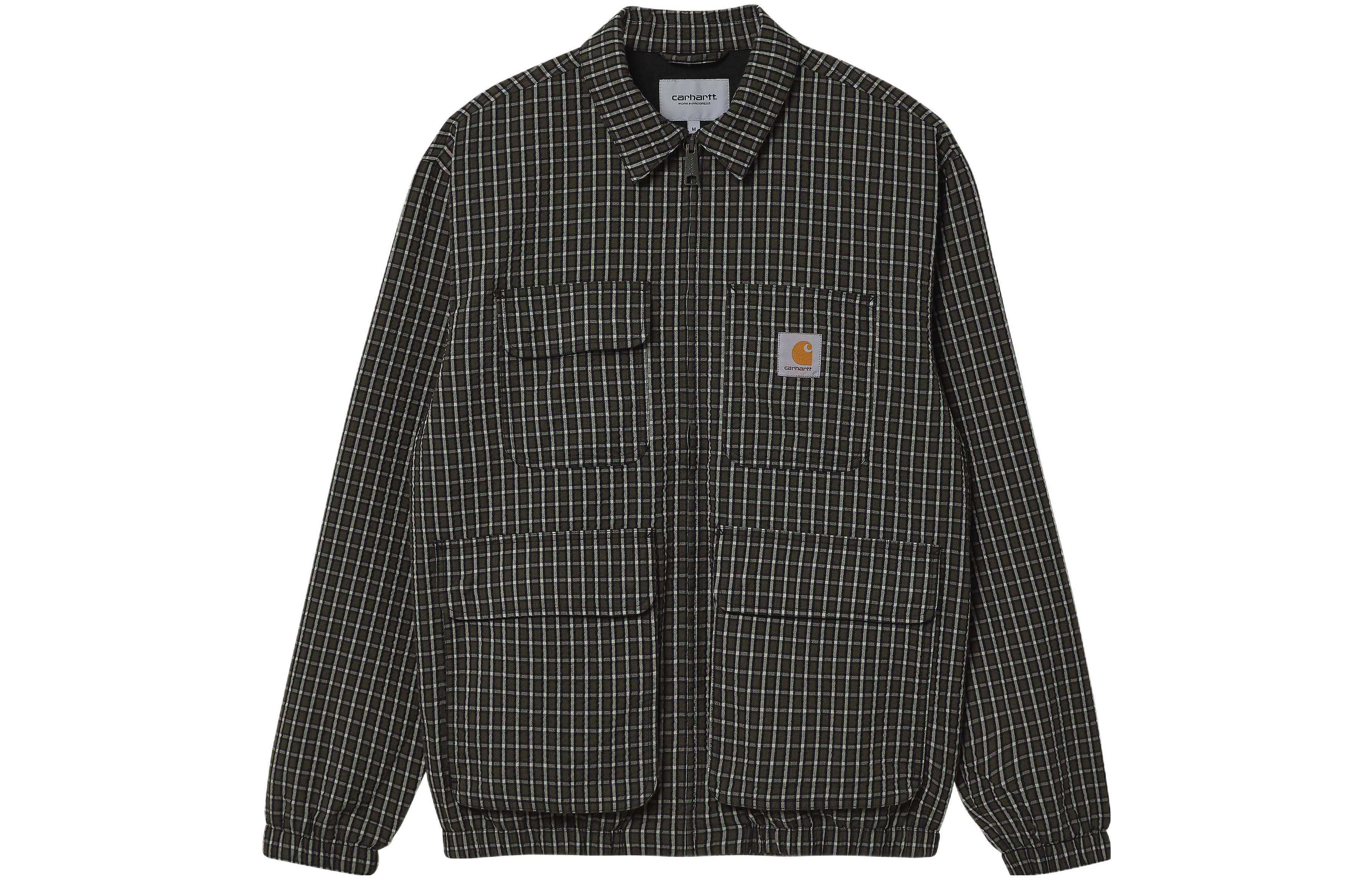 Order Carhartt WIP Dryden Jacket Green Plaid Single-Breasted Long Sleeve  Jacket I030024-0QW-XX