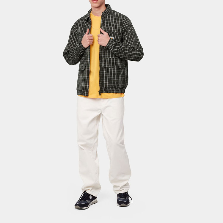 Shop Carhartt WIP Dryden Jacket Green Plaid Single-Breasted Long Sleeve  Jacket I030024-0QW-XX