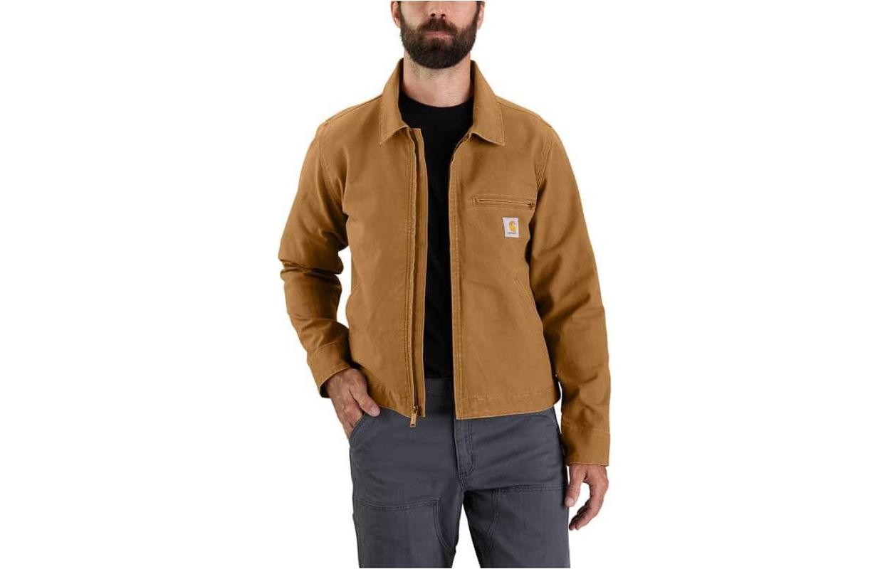 Carhartt WIP Duck Detroit Jacket Rugged Flex Relaxed Fit Zip-Up Jacket 106306