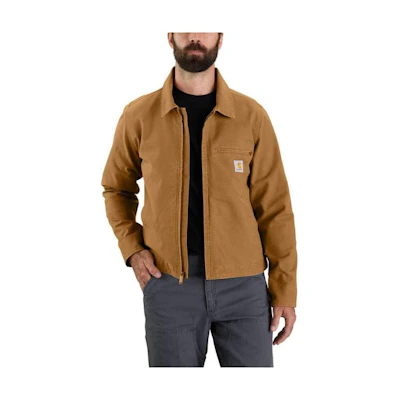 Carhartt WIP Duck Detroit Jacket Rugged Flex Relaxed Fit Zip-Up Jacket 106306
