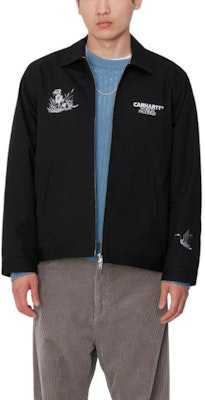 Carhartt WIP Jaket Hitam Unisex Sulam Itik Lengan Panjang dengan Poket Dalam I033699-89-XX Shop Carhartt WIP Jaket Hitam Unisex Sulam Itik Lengan Panjang dengan Poket Dalam I033699-89-XX