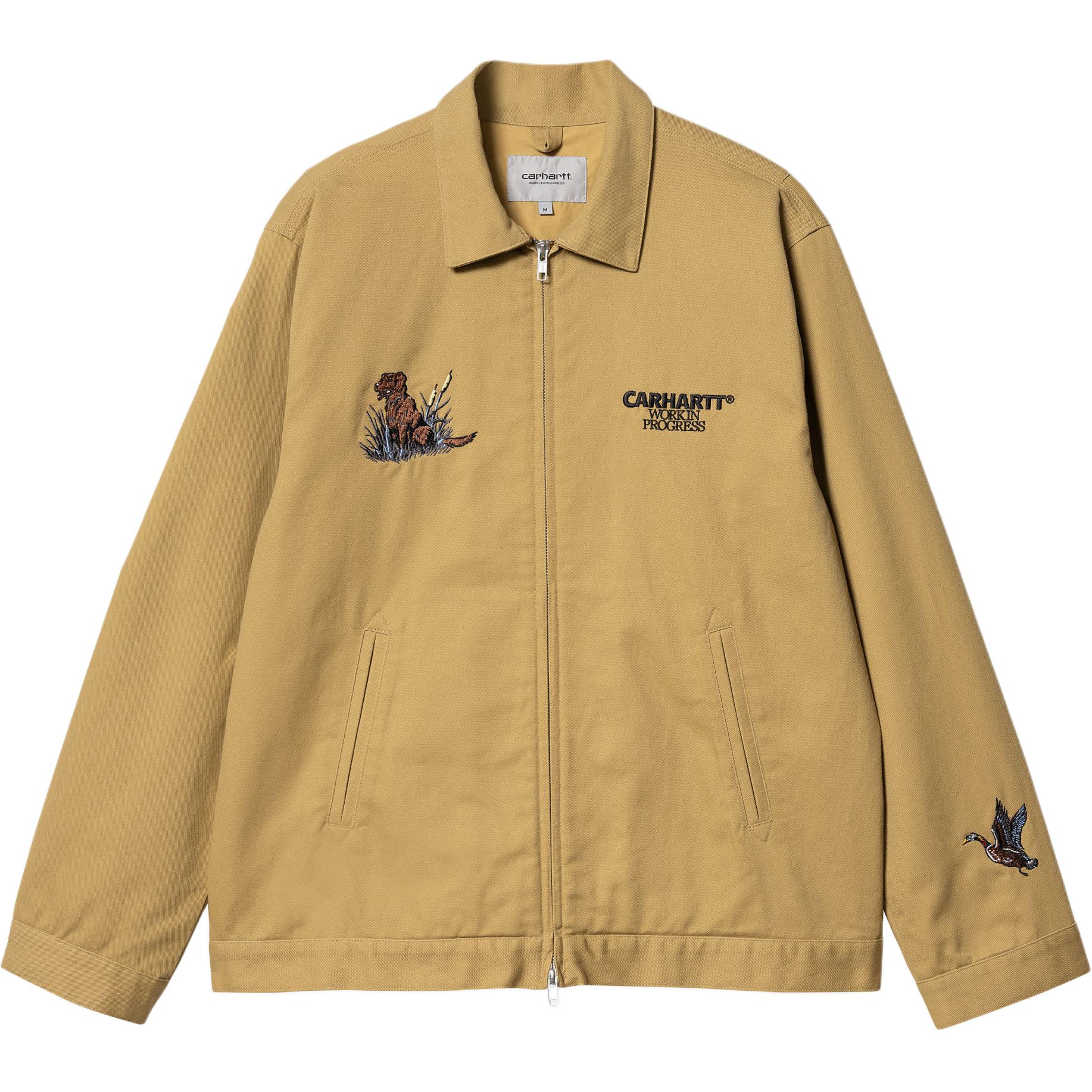 Carhartt WIP Ducks Jacket Khaki Unisex Long Sleeve with Embroidered Duck Design I033699-1YH-XX 圖 3