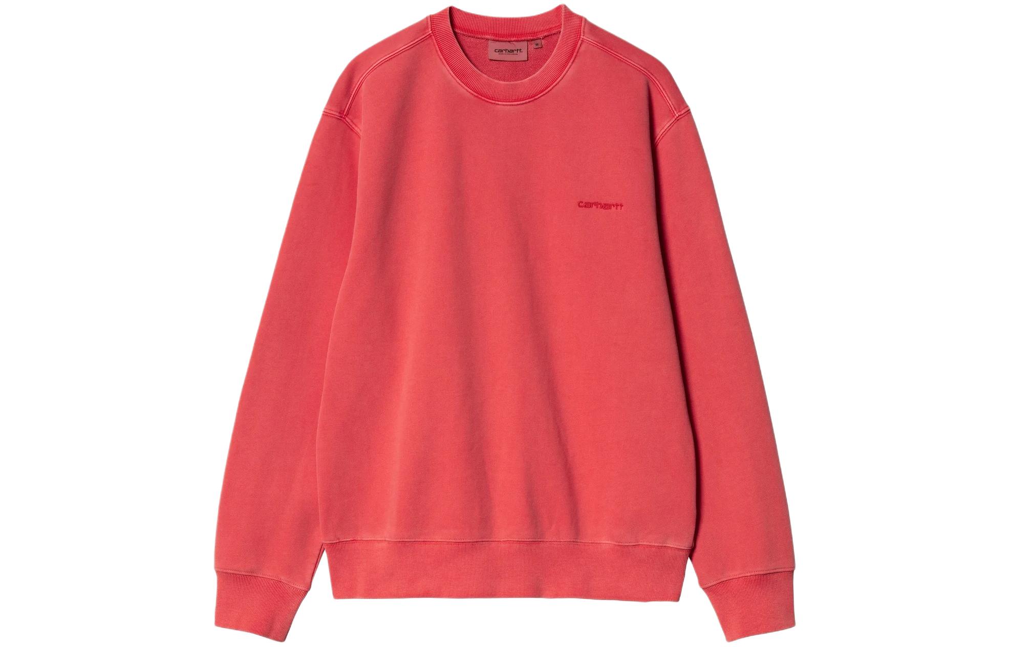 Carhartt WIP Duster Script Red Crewneck Sweatshirt Embroidered Casual Fit I033065-1ZG-GD