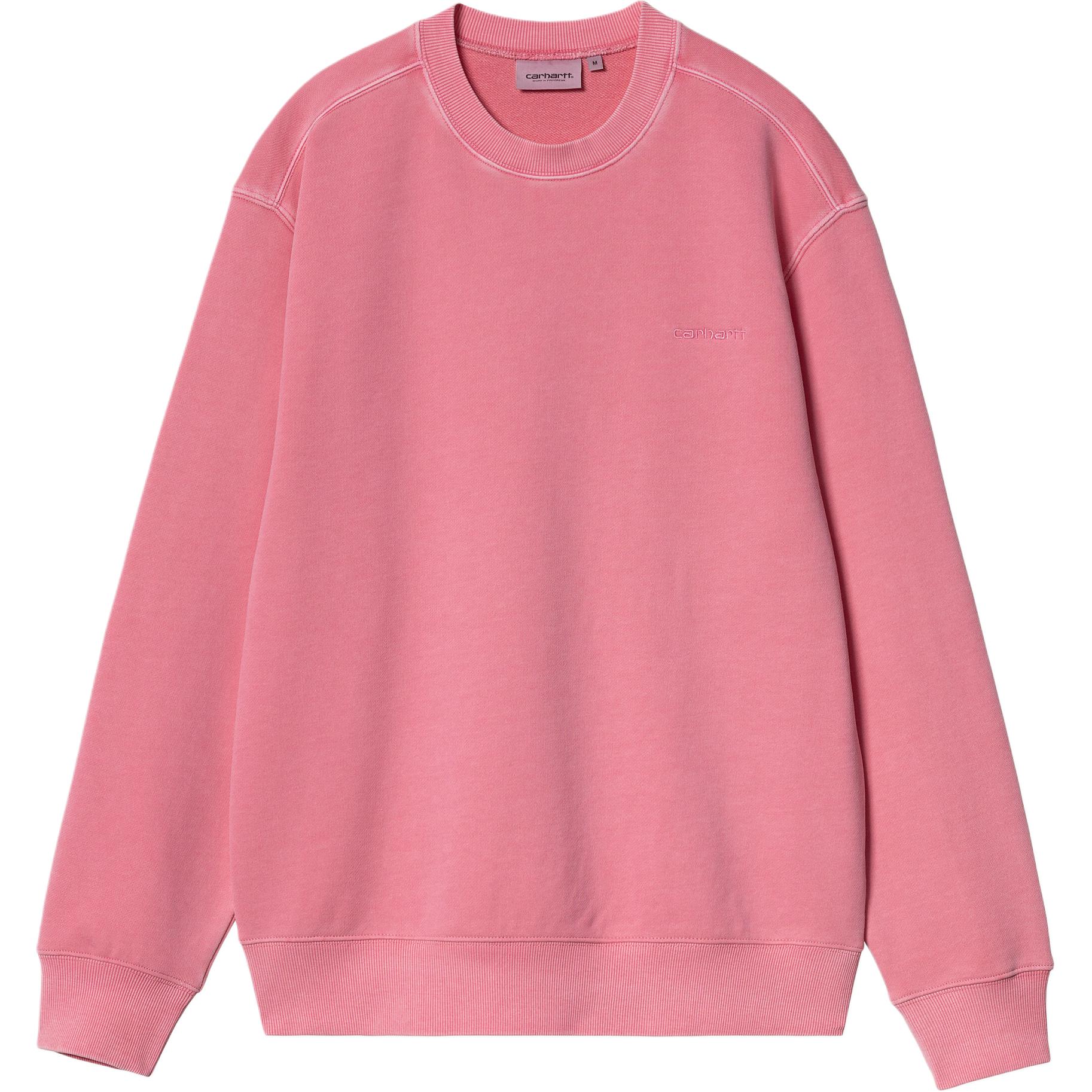 Carhartt WIP Duster Script Sweat Pink Crewneck Sweatshirt Relaxed Fit I033065-29P-GD