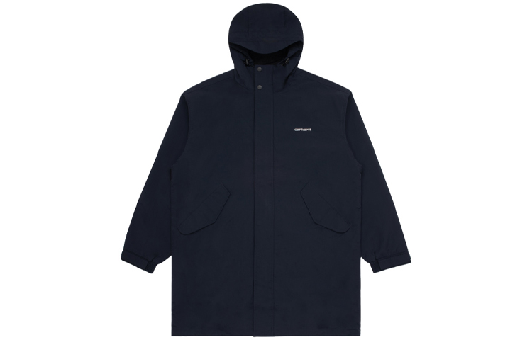 Carhartt WIP Embroidered Lettering Hooded Jacket Navy Blue () CHXOCI026064C-NYX