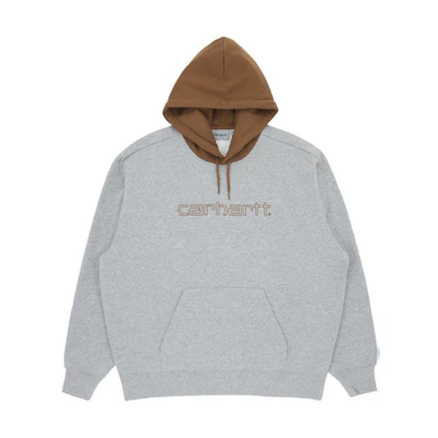 Carhartt WIP Embroidered Logo Color-Block Hoodie Winter Gray CHXSWA202013F-GY2