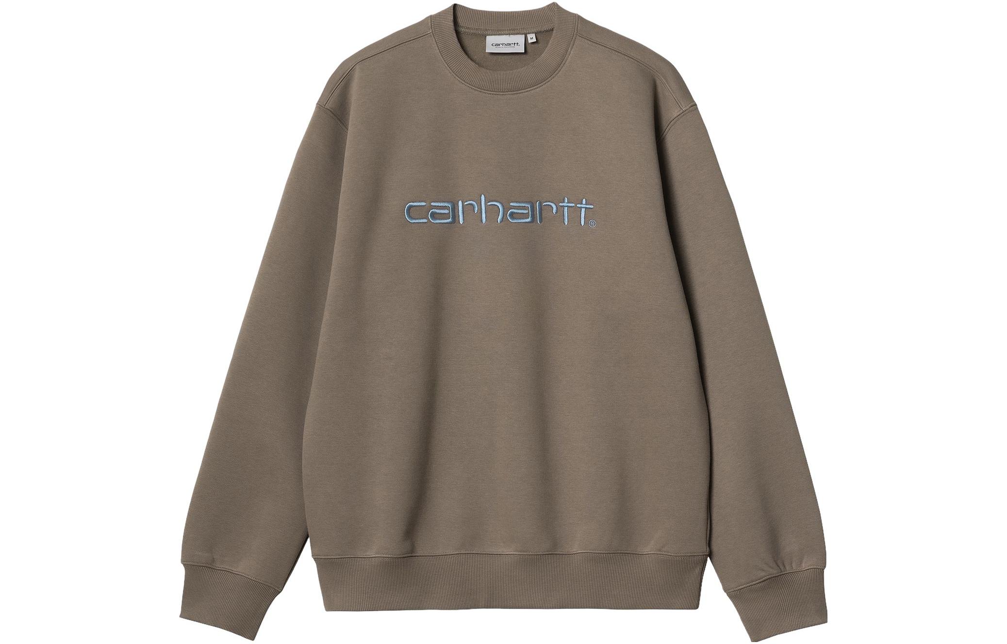 Carhartt WIP Embroidered Logo Crewneck Long Sleeve Sweatshirt I030546-1R8-XX