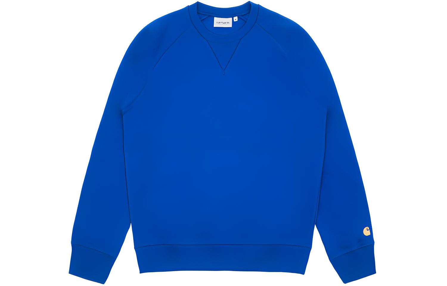 Carhartt WIP Embroidered Logo Fleece Crewneck Sweatshirt Blue - CHXSWI026383D-BLX