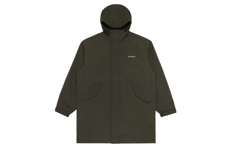 Carhartt WIP Embroidered Logo Hooded Jacket Green CHXOCI026064C-GRD