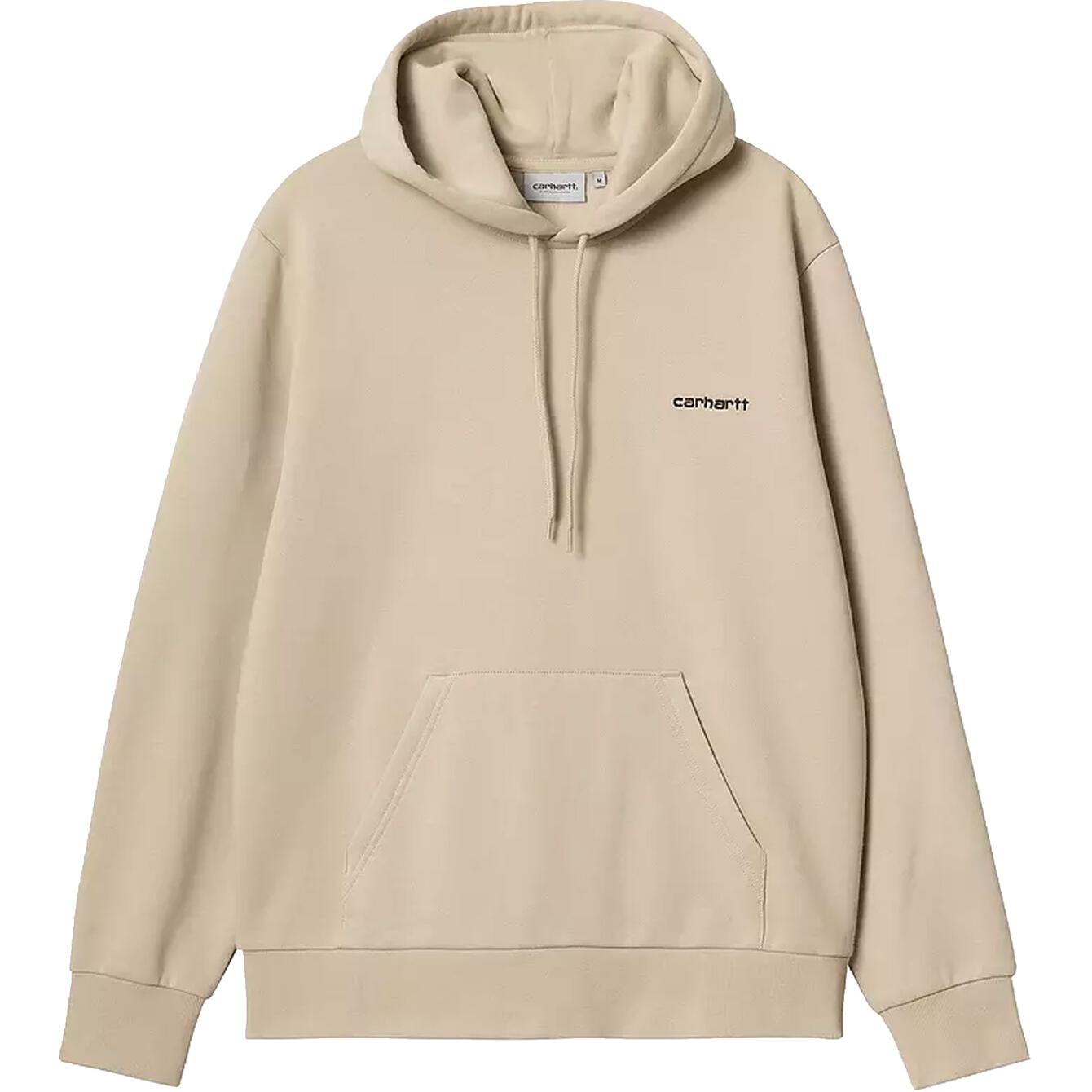 Carhartt WIP Embroidered Logo Hoodie Beige Long Sleeve I033658-AWXX-03