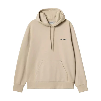 Carhartt WIP Embroidered Logo Hoodie Beige Long Sleeve I033658-AWXX-03