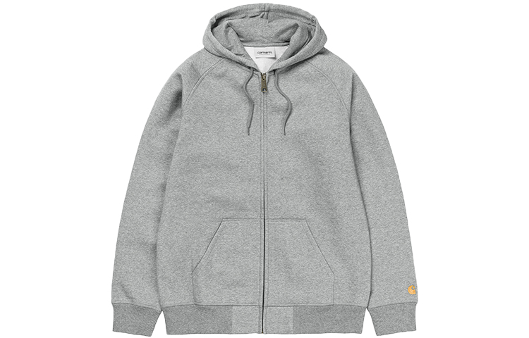 Carhartt WIP Embroidered Logo Hoodie Jacket Unisex - Dark Gray I026385-00M-XX