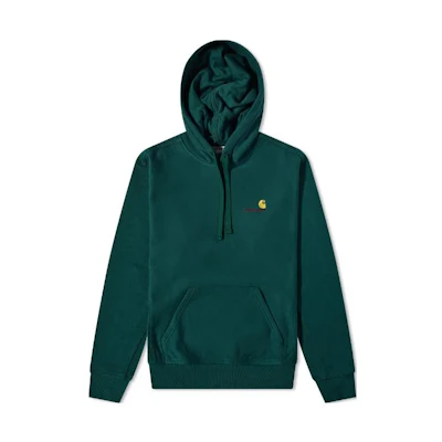Carhartt WIP Embroidered Logo Hoodie Lake Blue - I028279-827XX