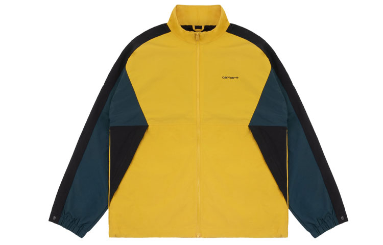 Carhartt WIP Embroidered Retro Colorblock Jacket Yellow for Men CHXJKI027132D-YEX