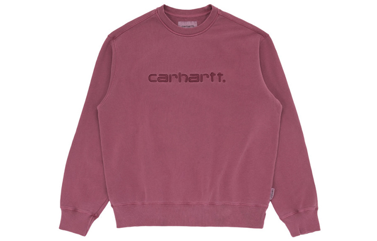 Carhartt WIP Embroidered Washed Crewneck Sweatshirt Pink () CHXSWA202007F-FUX