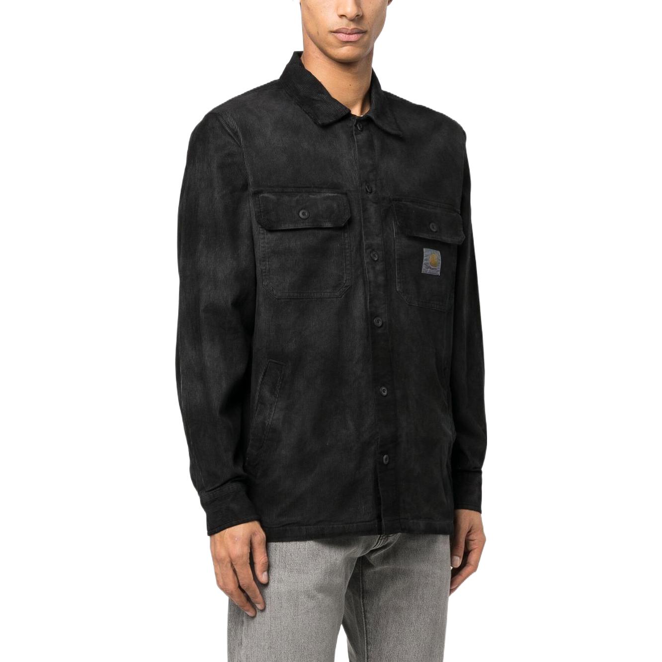 Carhartt WIP Faded Effect Regular Fit Cotton Jacket Men’s Black I031360 圖 5