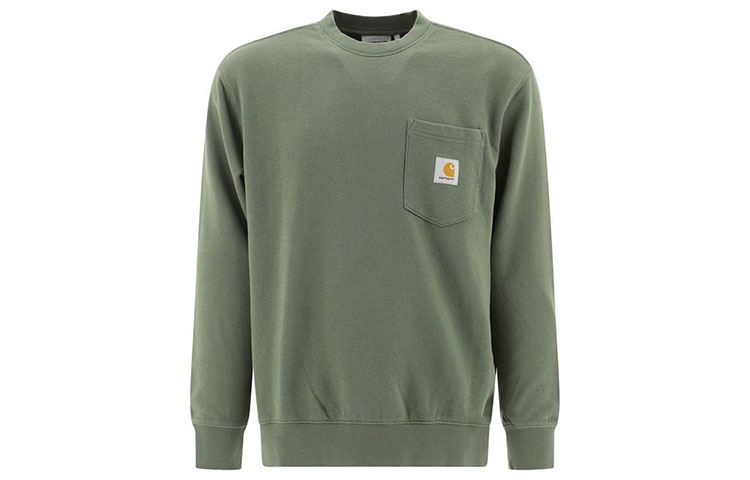 Carhartt WIP Fashion Solid Color Green Long Sleeve Sweatshirt I0276810-3667-00