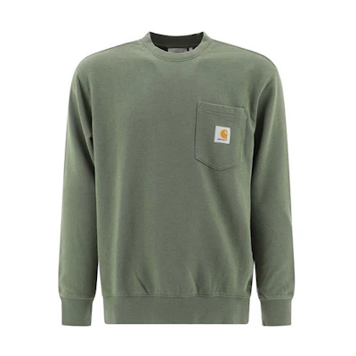 Carhartt WIP Fashion Solid Color Green Long Sleeve Sweatshirt I0276810-3667-00