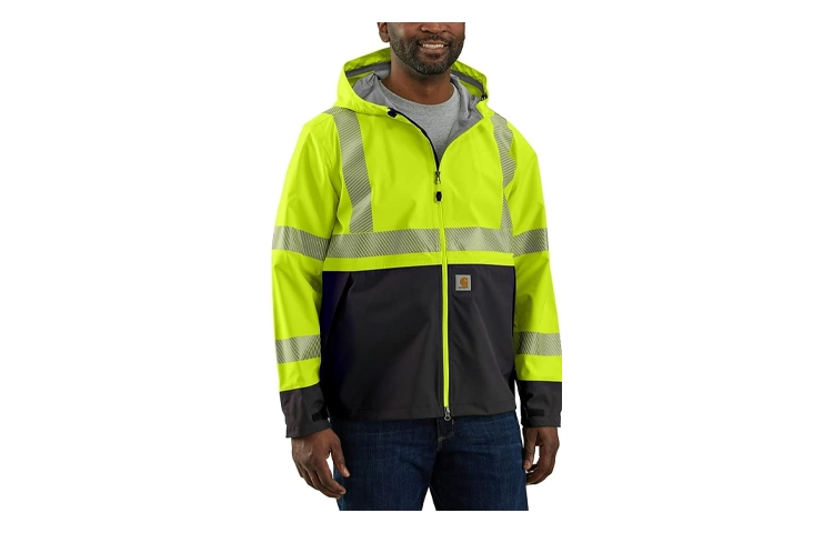 Carhartt WIP Fitted Waterproof Outdoor Jacket Fluorescent Yellow/Black 0J5300-M