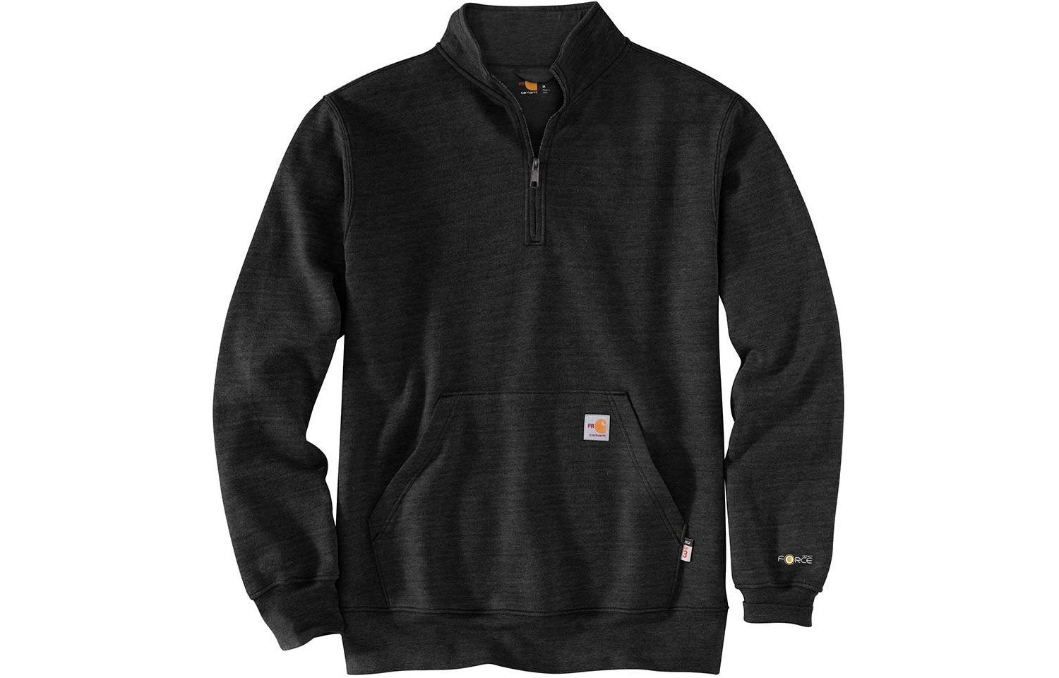 Carhartt WIP Flame-Resistant Force® Logo Mock Neck Sweatshirt Loose Fit Men 105028