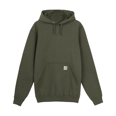 Carhartt WIP Fleece-Lined Hoodie Army Green Unisex Casual Streetwear Style K121-316