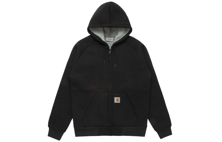 Carhartt WIP Fleece Lined Zip Hoodie Jacket Black CHXJKI18044XB-BKX