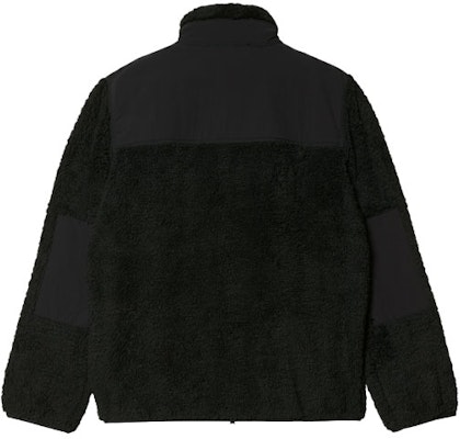 Carhartt WIP Fleece Logo Jacket for Men - Black Stand Collar I029566-89-XX Lookbook Carhartt WIP Fleece Logo Jacket for Men - Black Stand Collar I029566-89-XX