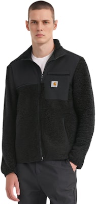 Carhartt WIP Fleece Logo Jacket for Men - Black Stand Collar I029566-89-XX Purchase Carhartt WIP Fleece Logo Jacket for Men - Black Stand Collar I029566-89-XX