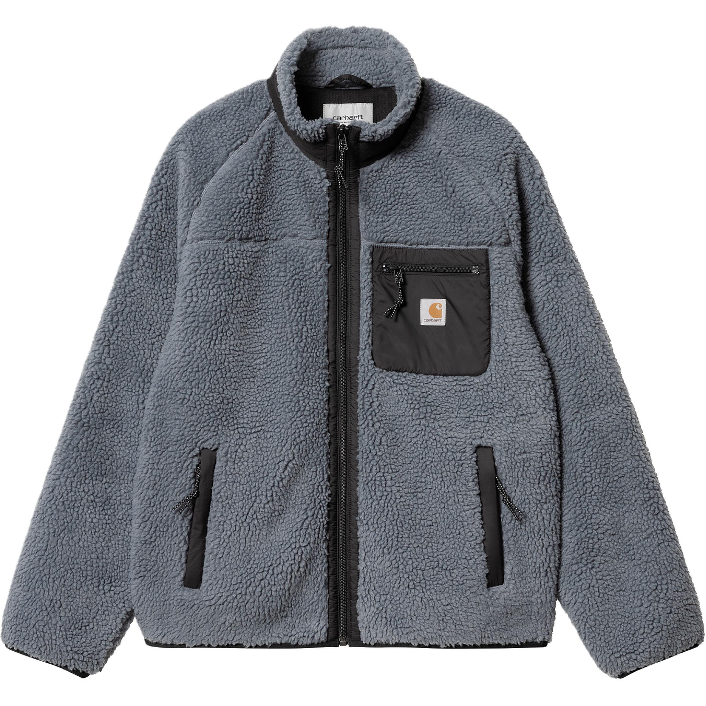 Carhartt WIP Fleece Zip-Up Jacket Gray Long Sleeve Outerwear I025120-2EP-XX