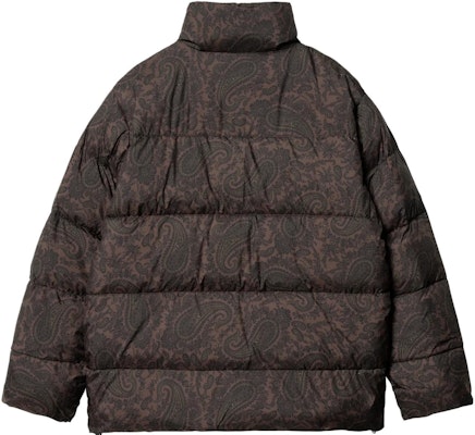 Carhartt WIP Jaket Coklat Berzip Kolar Berdiri Cetakan Penuh Fesyen Lelaki I032262-20O-XX Lookbook Carhartt WIP Jaket Coklat Berzip Kolar Berdiri Cetakan Penuh Fesyen Lelaki I032262-20O-XX