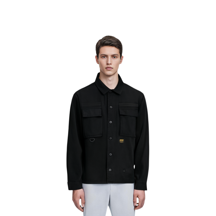 Shop Carhartt WIP FW21 Black Plain Pocket Shirt Jacket Unisex CHXSTA211024G-BKX