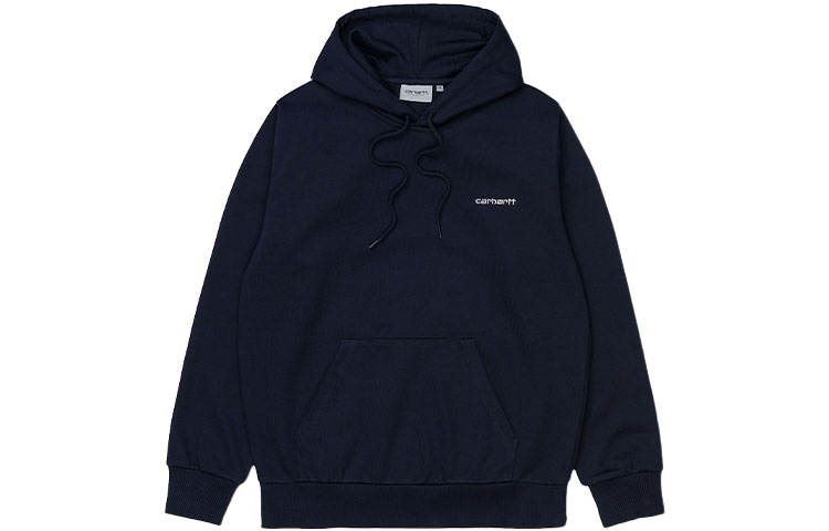 Carhartt WIP FW21 Embroidered Logo Hoodie Navy Unisex I028937-1C-90