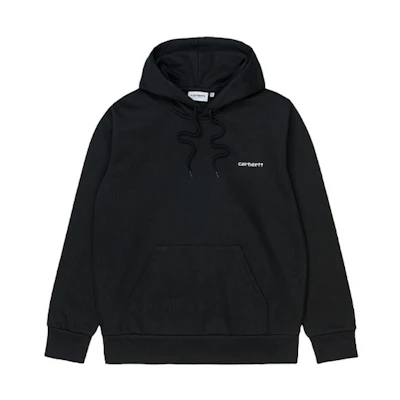 Carhartt WIP FW21 Embroidered Logo Hoodie Unisex Black I028937-0D2-XX