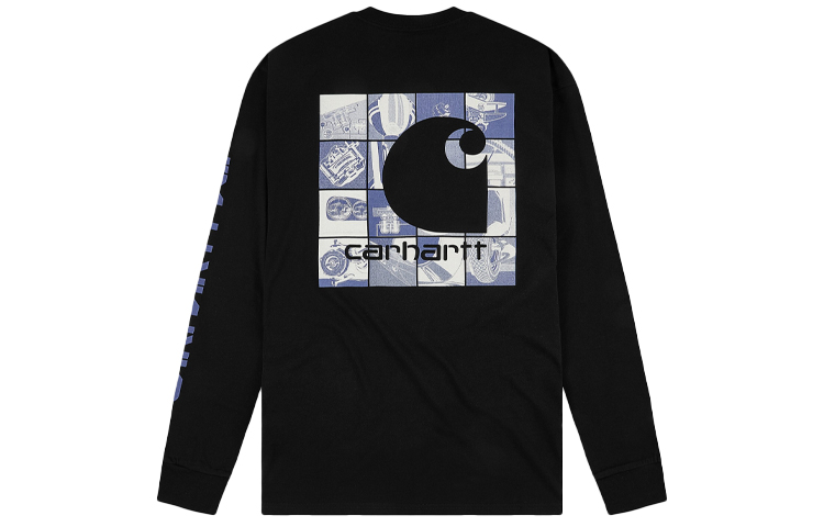 Carhartt WIP FW21 Geometric Logo Crewneck Sweatshirt Black () I029606-89-XX