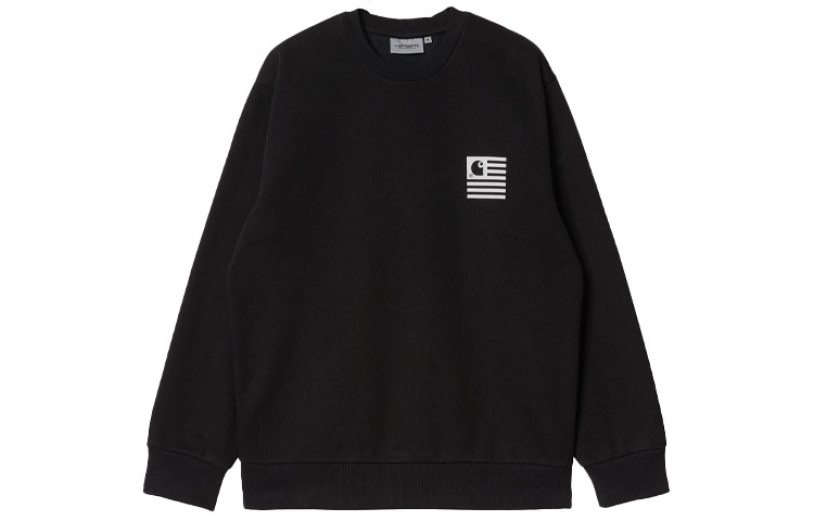 Carhartt WIP FW21 Logo Crewneck Sweatshirt Black - I029528-0D2-XX